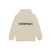 Fear of God Essentials Knit Hoodie With Fleece Lining And Logo Unisex Hoodie Khaki FOG-FW20-335
