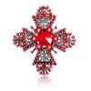 Fashion Cross Rhinestone Alloy Corsage Crystal Foreign Trade Clothing Accessories Brooch
