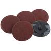 PDTO 25PCS 180 Grit 2'' Roloc Roll Lock Sanding Disc Sandpaper Abrasive Pads