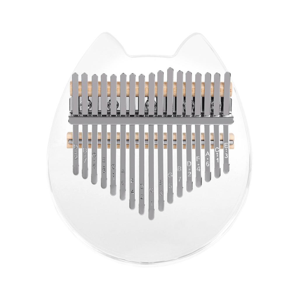 17-key Acrylic Kalimba Finger Piano Kalimba 17-key Professional Thumb Piano Portable Musical Instrument with Bag
