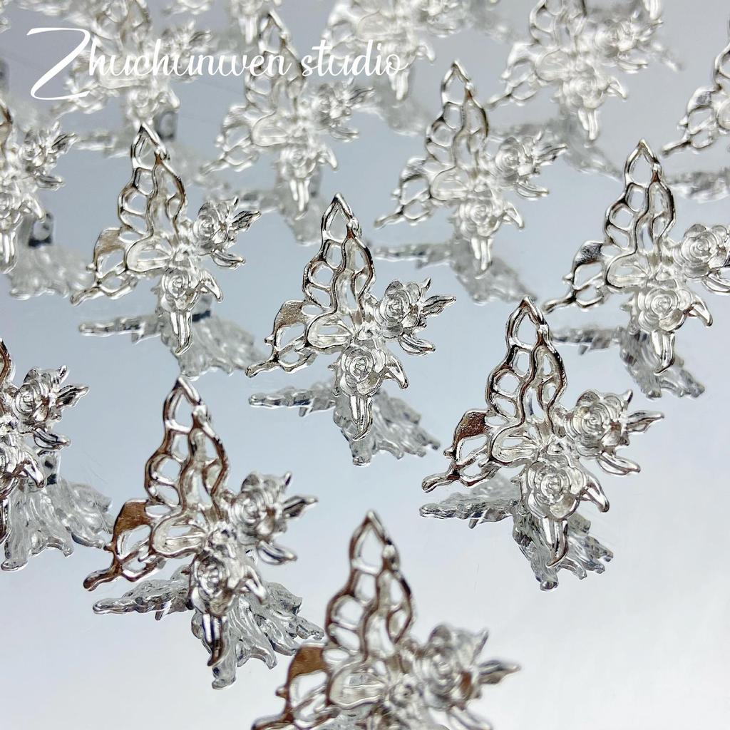 Серия «Бабочки»: Подвеска из сплава и аксессуары из рассыпных бусин для изготовления браслетов и ожерелий своими руками