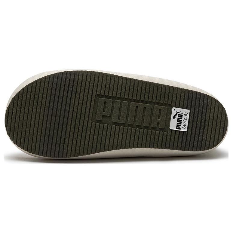 Puma Tuff Padded Plus Van Life Fabric Synthetic Leather Comfortable Lightweight Durable Low Top Casual Shoes Unisex Casual Shoes White Green 393971-01