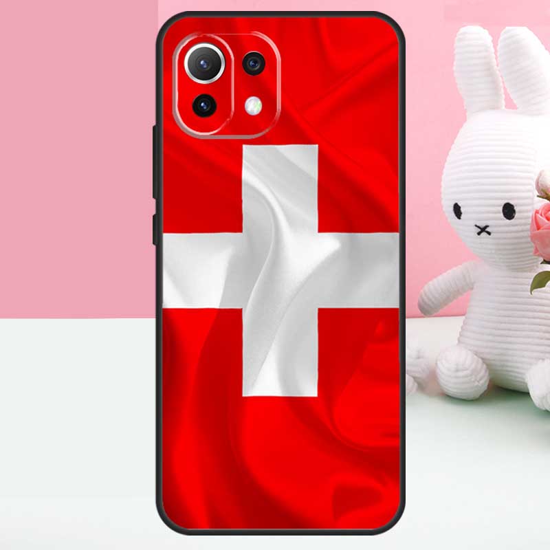 Швейцария Швейцарский флаг Чехол для Xiaomi 14 15 Ultra 15T 13T 14T 17 Pro Max POCO F8 Ultra X7 X5 X6 Pro F5 F6 F7 Funda
