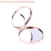 Double Sided Cosmetic Mirror Metal Folding Keychain Makeup Mirror Mini Folding Mirror Keychain Round Heart Oval Square Shape