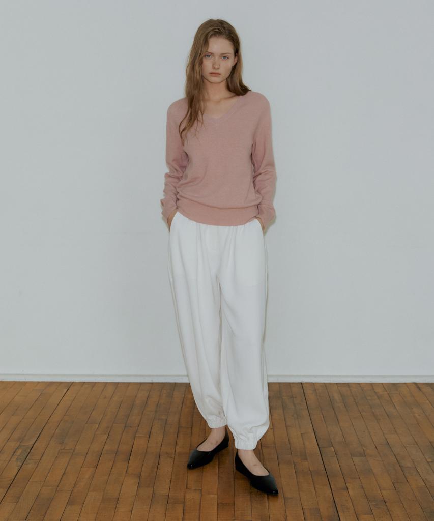 REORG Pap Shirring Harem Pants Ivory