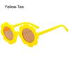 Детские солнцезащитные очки с подсолнухом, детские солнцезащитные очки с круглым цветком, уличные солнцезащитные очки, новые солнцезащитные очки для дискотеки, фестиваля, вечеринки