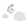 LED Light Sublimation Ornament Blanks for DIY Crafts and Christmas Decoration Clear Acrylic Heart Shaped Keyring Pendant