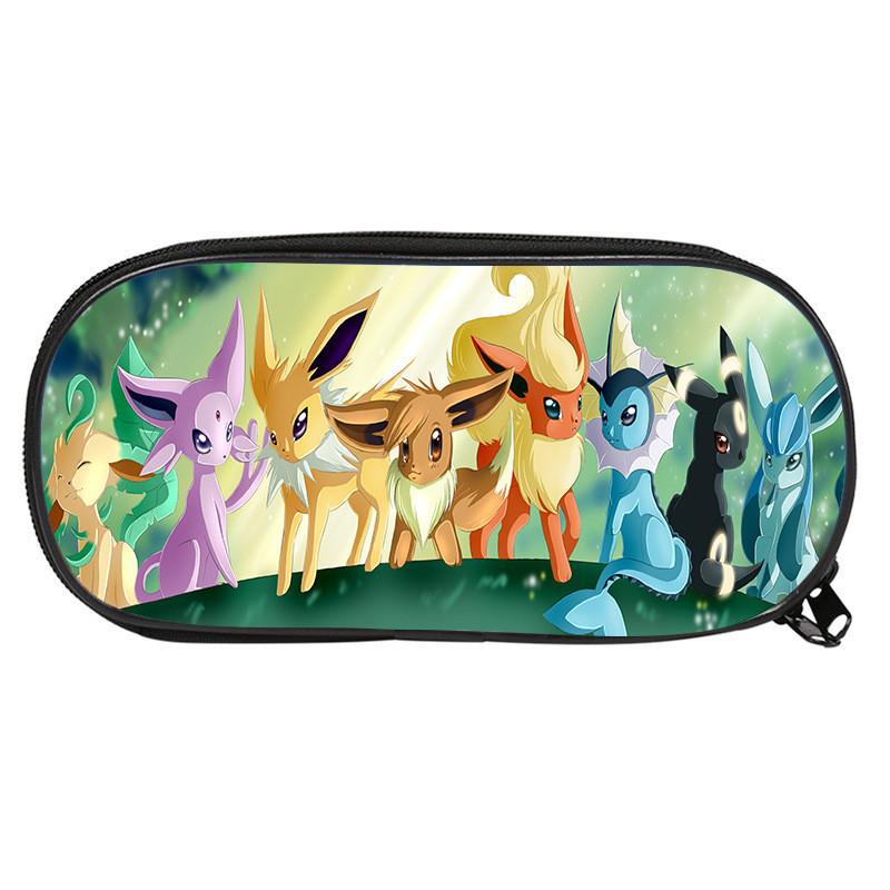 Pokemon Themed Printed Student Single Layer Stationery Storage Pencil Bag