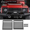 2 Pcs Metal Front Light Cover Grille for Traxxas TRX 4 1 10 Scale RC Crawler Car
