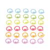 30pcs Knitting Stitch Rings DIY Colorful Stitch Marker Ring Knitting Crochet Markers for Knitting