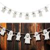Happy Halloween Ghost Banner Flag Door Hanging Ornaments Party Bunting Decorations Home Indoor