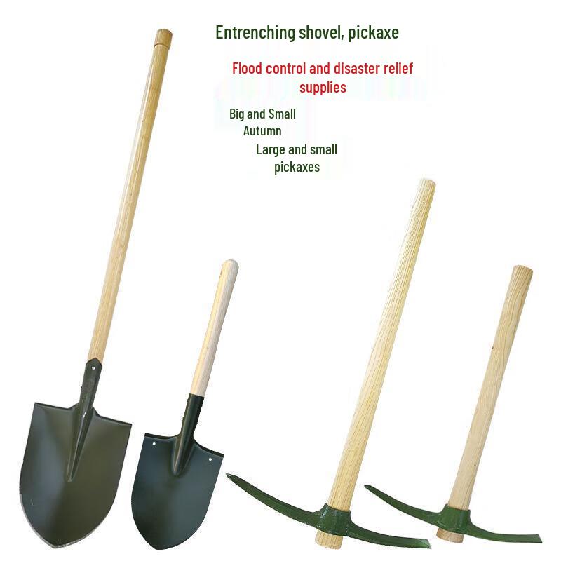 Heavy-Duty Tactical Shovel and Pickaxe