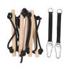 Kids Rope Ladder 5 Steps Kids Wooden Swing Rope Ladder Hanging Ladder for Kids Climbing Game