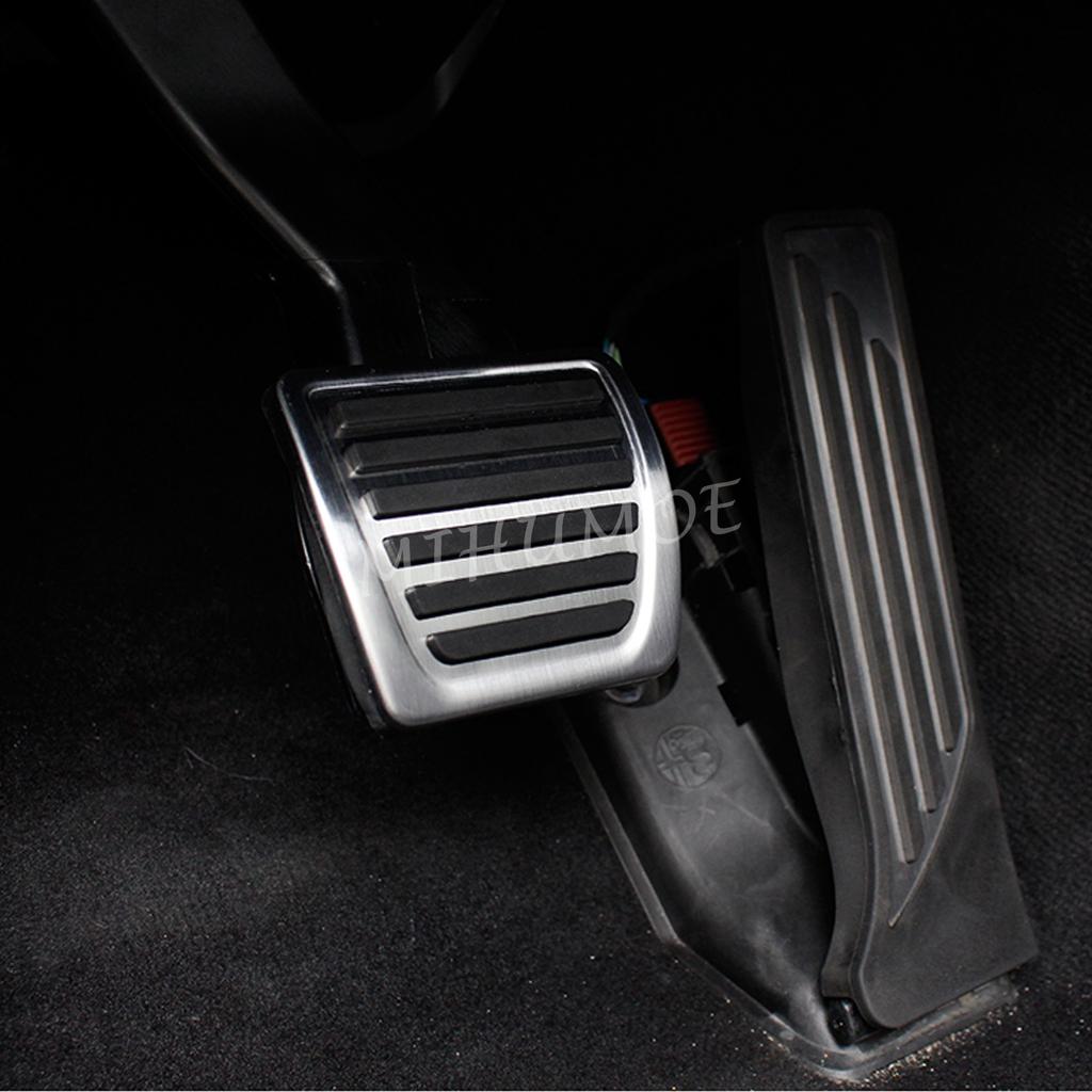 Stainless Steel Gas Brake Pedal Pad Cover Set For Alfa Romeo Stelvio Giulia