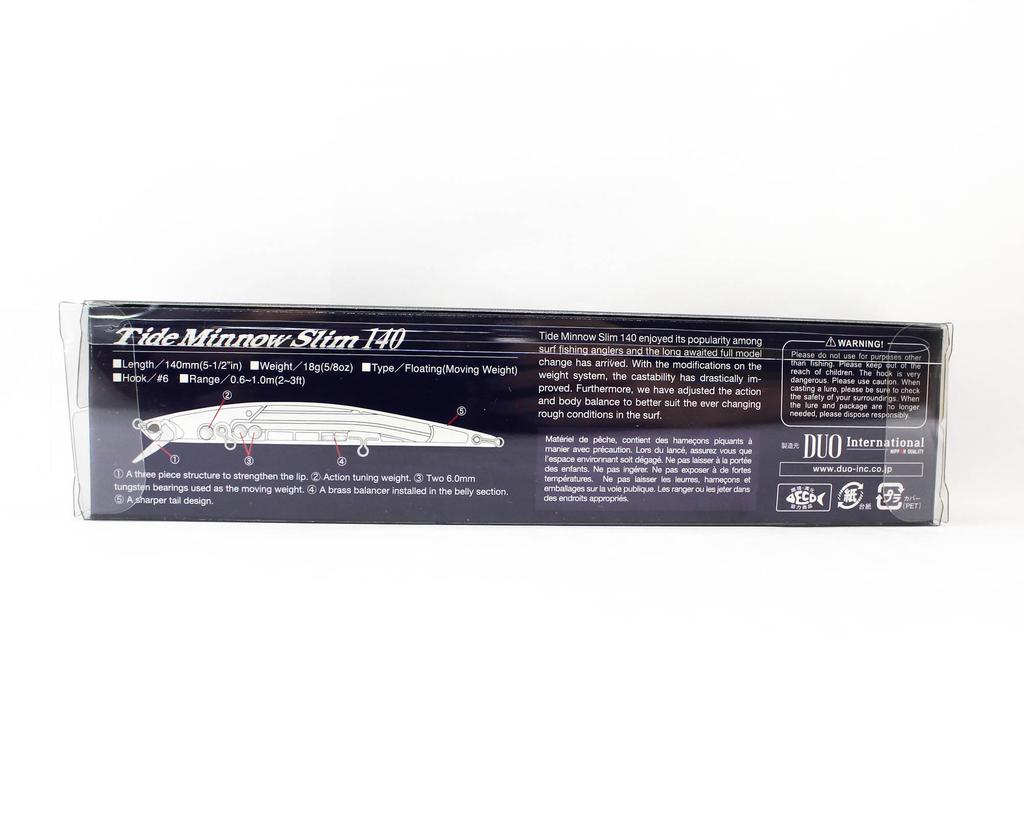 DUO Воблер плавающий Tide Minnow Slim 140 GHN0157 (9712)