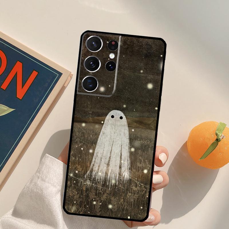 Милый Чехол-Привидение Для Samsung Galaxy S23 S26 Ultra S20 S21 S22 S24 S25 S10 Plus S25 FE Задняя Крышка