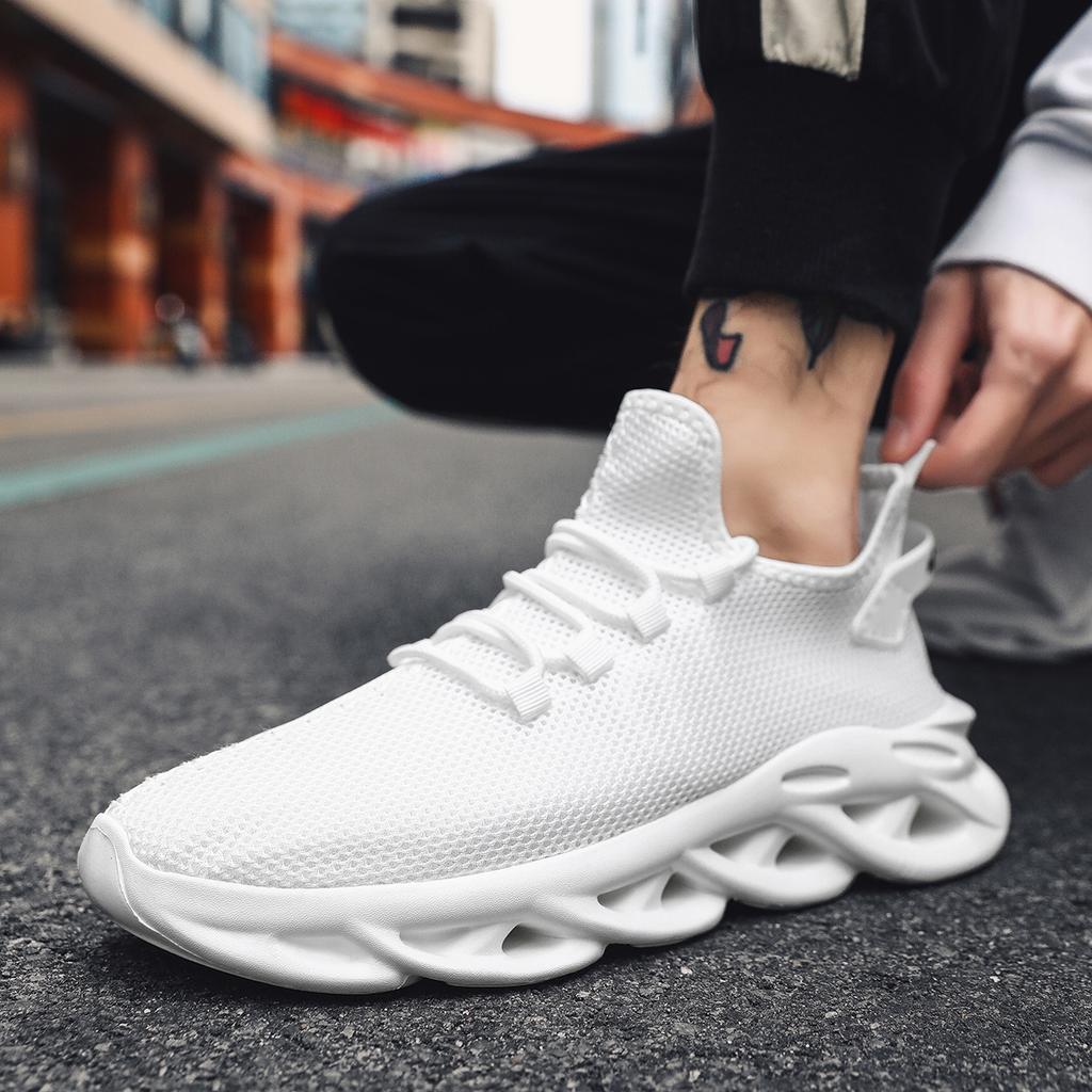 Мужская повседневная спортивная обувь, дышащие легкие кроссовки, сетчатые черные кроссовки для бега, спортивные кроссовки для бега, тенниса, ходьбы