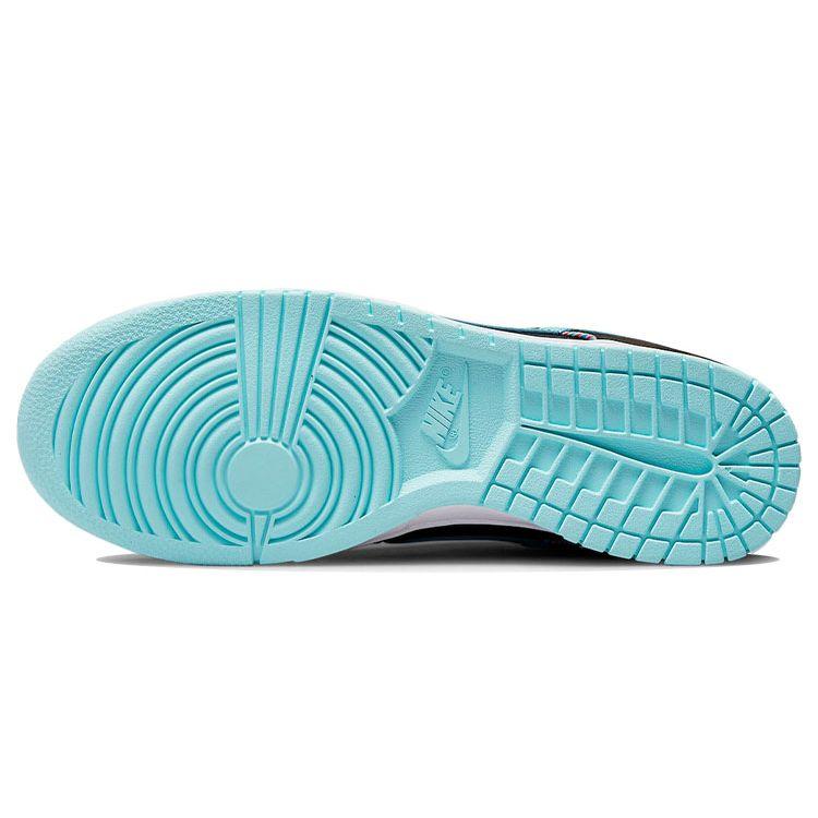 Nike Dunk Low SE Barber Shop - Черные мужские кроссовки Copa White Чили-Красный DH7614-001