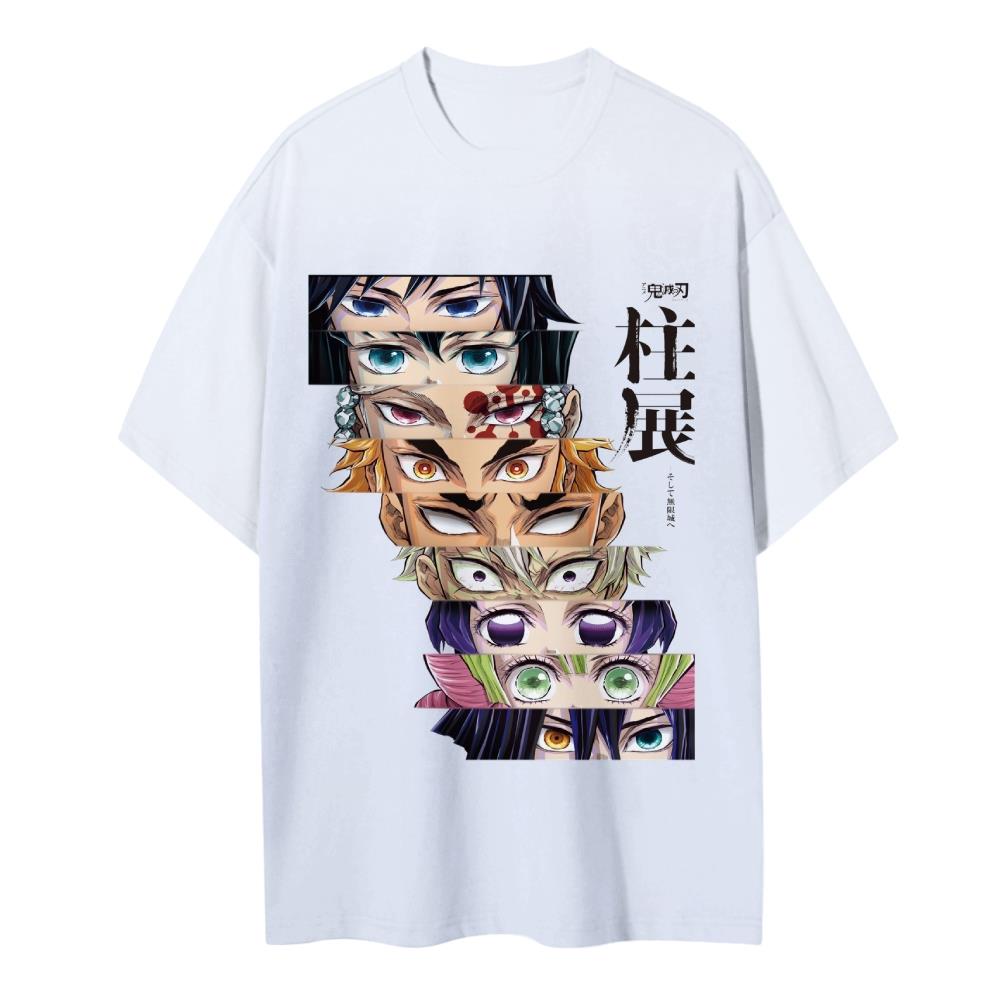 Demon Slayer Hashira T Shirt Unisex Women Anime Graphic Tee 2026 Summer Cotton Short Sleeve Casual Streetwear Cosplay Fashion Y2k