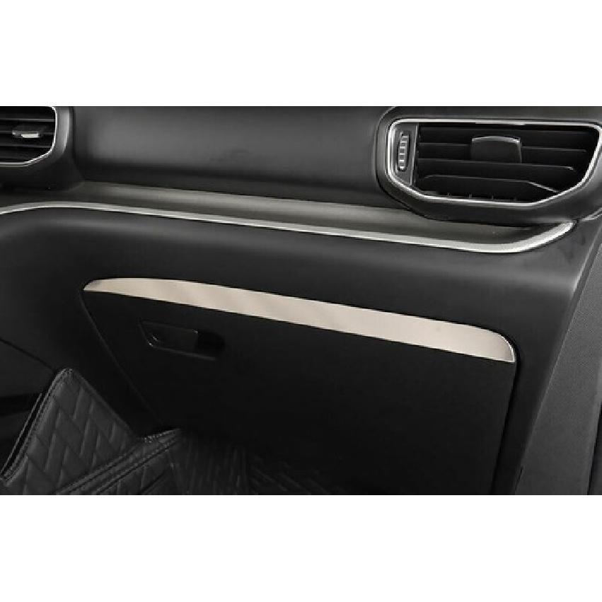 For Ford Explorer 2020-2024 Silver Titanium Console Dash Co-Pilot Strip Trim 1pc