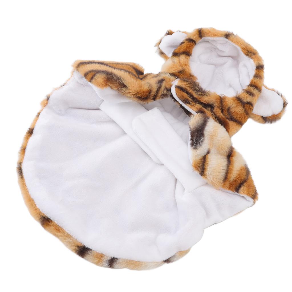 Dog Tiger Halloween Costume Classic Cute Warm Striking Colors Beautiful Pet Cosplay Tiger Clothes for Autumn and Winter