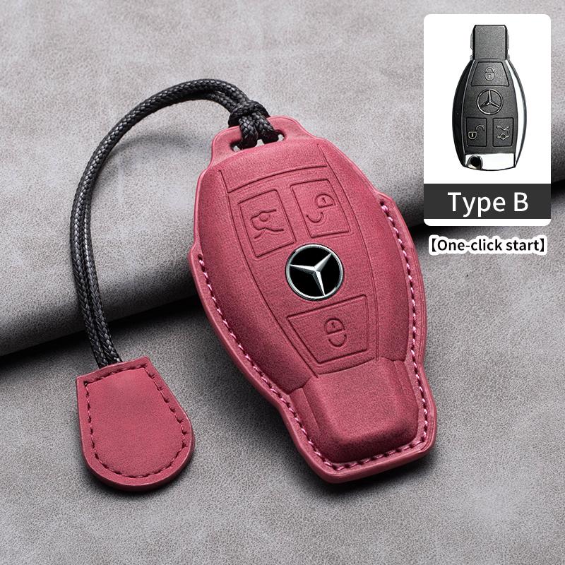 Car Key Case Cover For Mercedes Benz A C E S G Class GLC CLE CLA GLB GLS W177 W205 W213 W222 AMG W206 W223 S350 C260 C300 S400