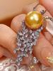 Xiaomi Huitan Elegant Women Imitation Pearl Pendant Necklace Aesthetic Wedding Accessories Hollow Geometric Design Jewelry Inlaid CZ