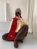 ins wind solid color knitted scarf women's autumn and winter atmosphere versatile fashion warm scarf