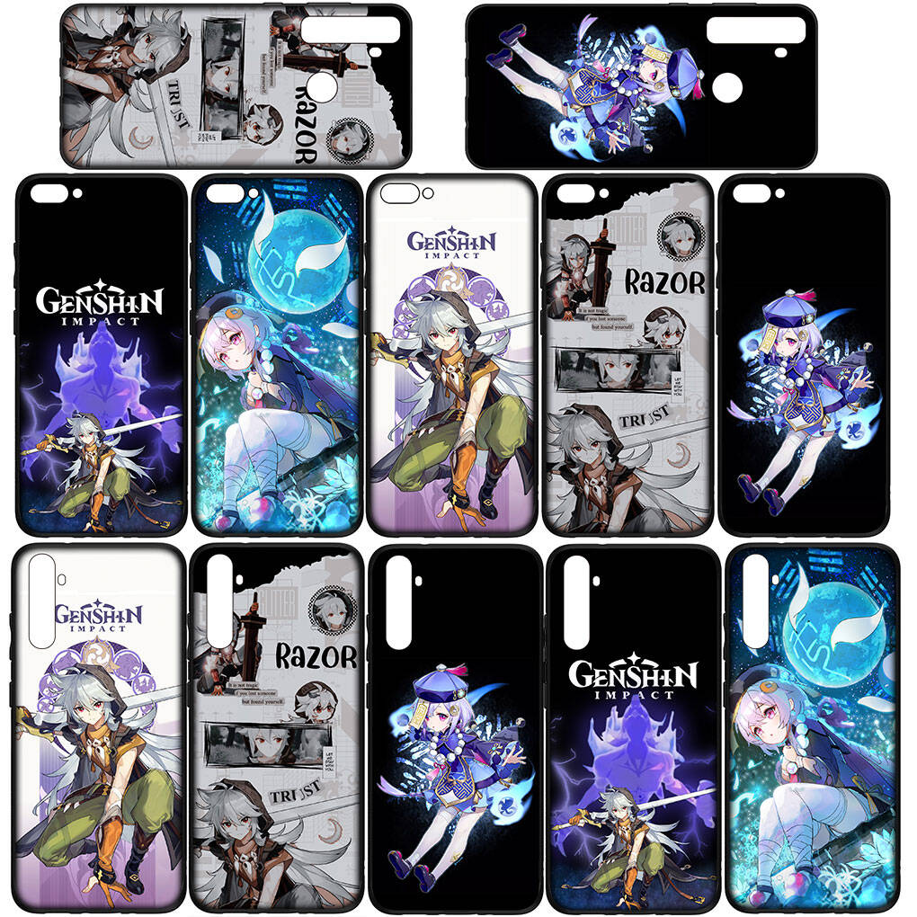 for Samsung Galaxy S25 S24 S23 iPhone 17 16 15 Xiaomi Redmi Note 14 13 12 Plus Pro Max XR A37 Phone Case Genshin Impact Razor QiQi OPPO Huawei Cover