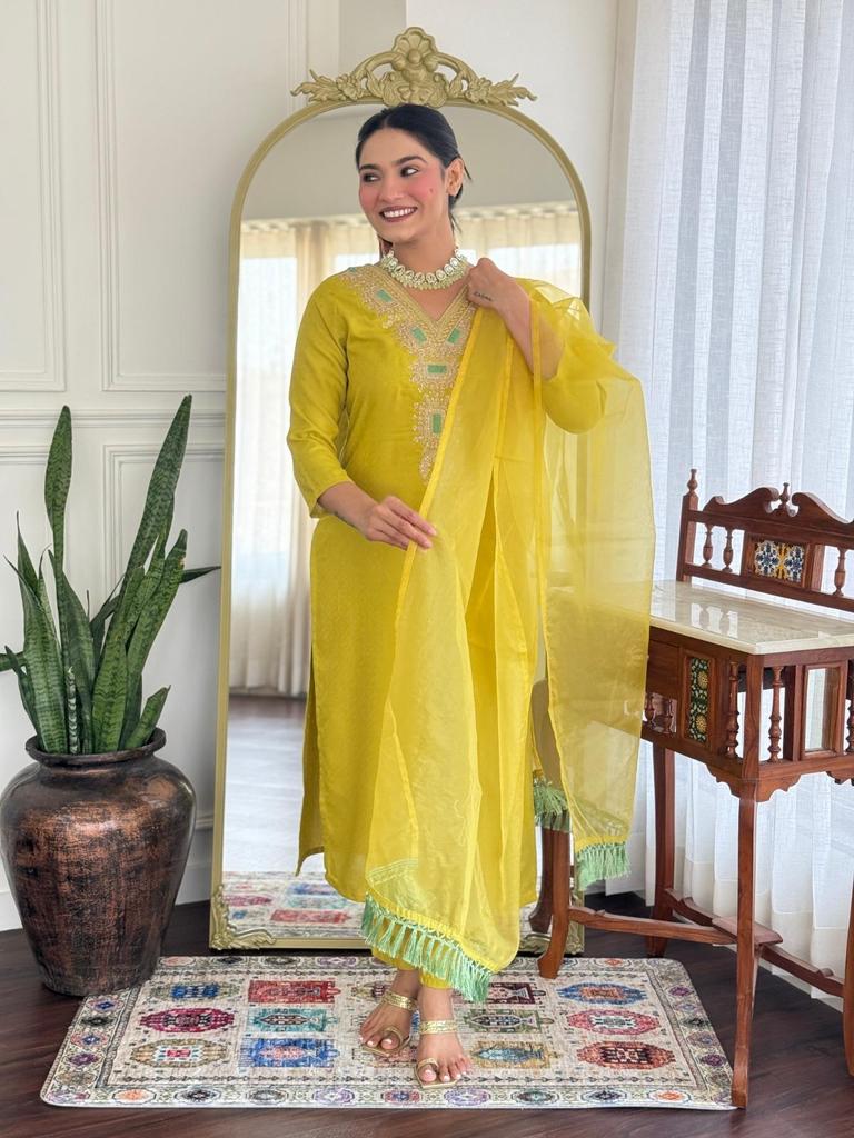 Женский дизайнерский вискозный комплект Курта, брюки и дупатта, индийский болливудский топ, туника, курти, костюм сальвар, платье