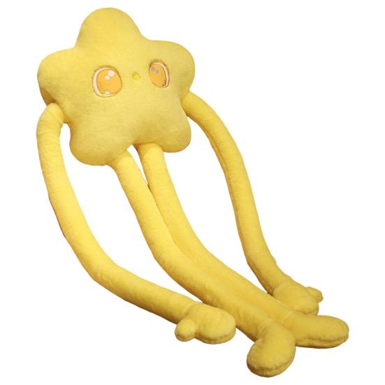 Плюшевая подушка с большими глазами, длинными руками, ногами, полипропиленовым хлопком, полностью наполненная мультяшная мягкая игрушка, милая декоративная подушка в форме звезды, декор для комнаты, спальни, дивана