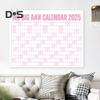 2025 Dry Erase Calendar Large Yearly Planner for Wall 47" X 35" Horizontal Layout Erasable Calendar for Classroom Office Home