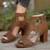 Women Fish Mouth Platform High Heels Wedges Buckle Slope Sandals Women Shoes Woman Platform High Heels Sandals High Heels