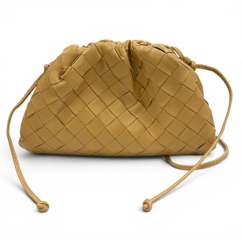 Great BOTTEGAVENETA Shoulder Bag INTRECCIATO Mini The Pouch Leather 585852 Used