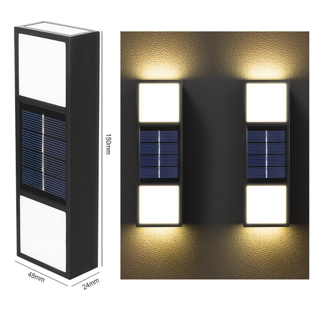 Солнечный настенный светильник, наружное украшение, сад, двор, домашний настенный светильник, водонепроницаемый светящийся вверх и вниз, уличный декоративный настенный светильник