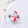 Мультяшные Санта и Снеговик Резиновые DIY Патчи и Заколки для Волос - Рождественские Украшения и Материалы для Рукоделия со Сливочным Клеем