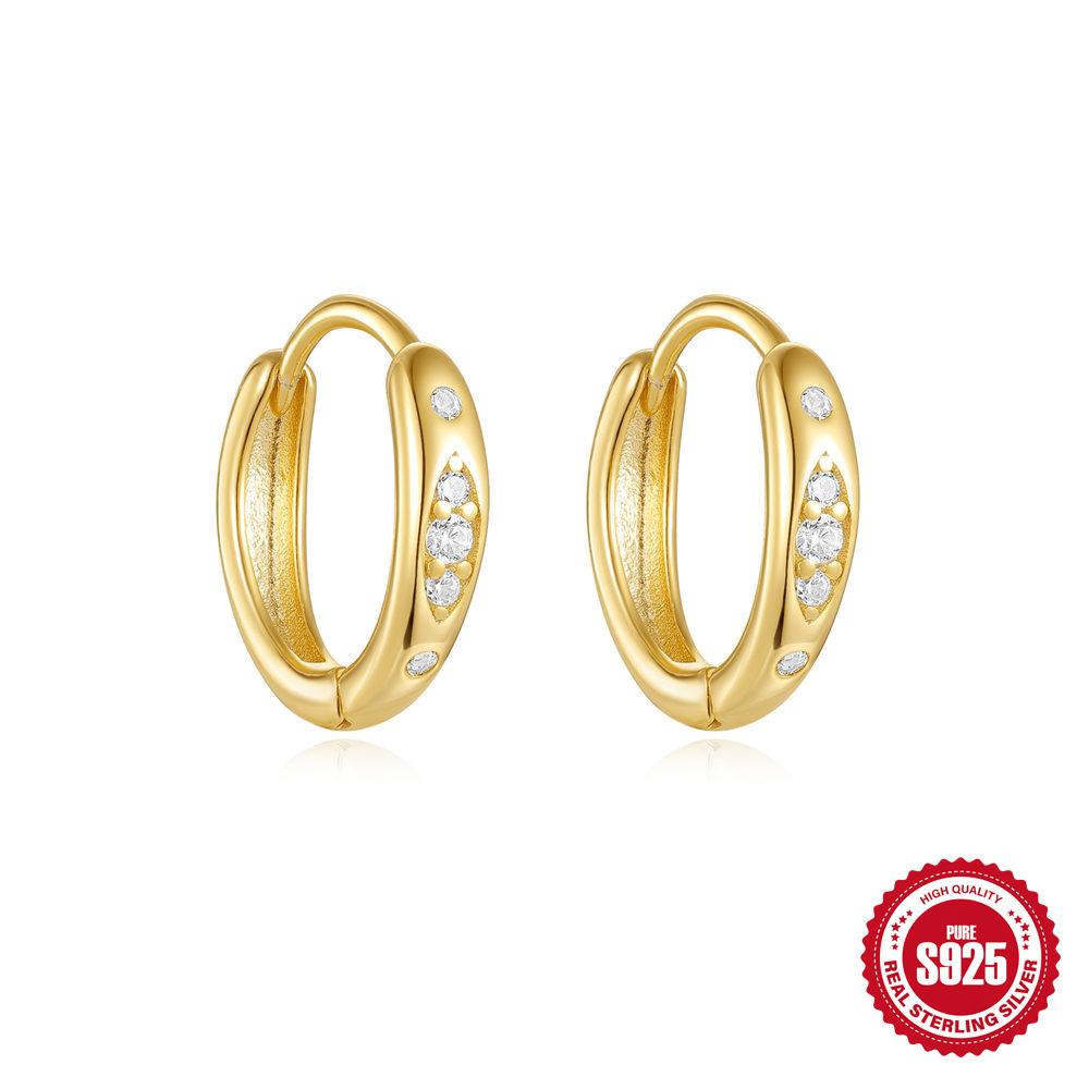 Модные серьги-капли из стерлингового серебра 925 пробы с бриллиантами для повседневной носки, простые серьги-твисты с бриллиантами, серьги, серьги, женские