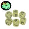 2CM Finger Guessing Dice - Funny Portable 6 Sides Glow In The Dark, Solid Acrylic, Pocket-sized Rock Paper Scissors Mini Dice Game Entertainment Toy