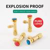 Резьба 1/4" 5/16" Дюйм Инструмент для холодильного оборудования R410a R22 Зарядный предохранительный клапан-адаптер для холодильного оборудования
