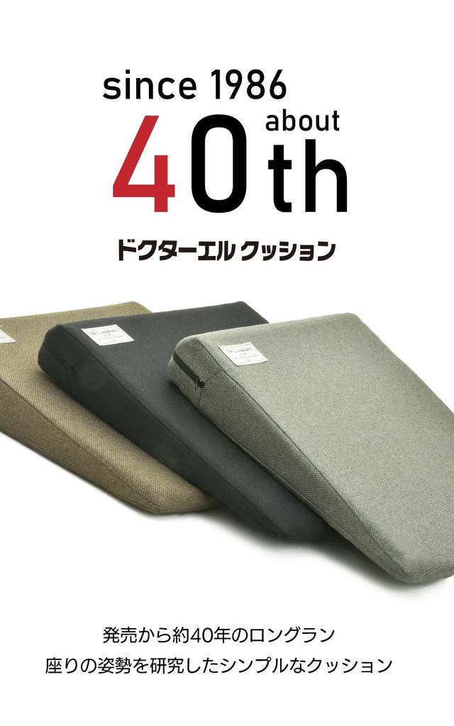 L Regular Cushion for Work or Moderate Firmness Dr. Cushion, Brown, 38x40x6, Home,