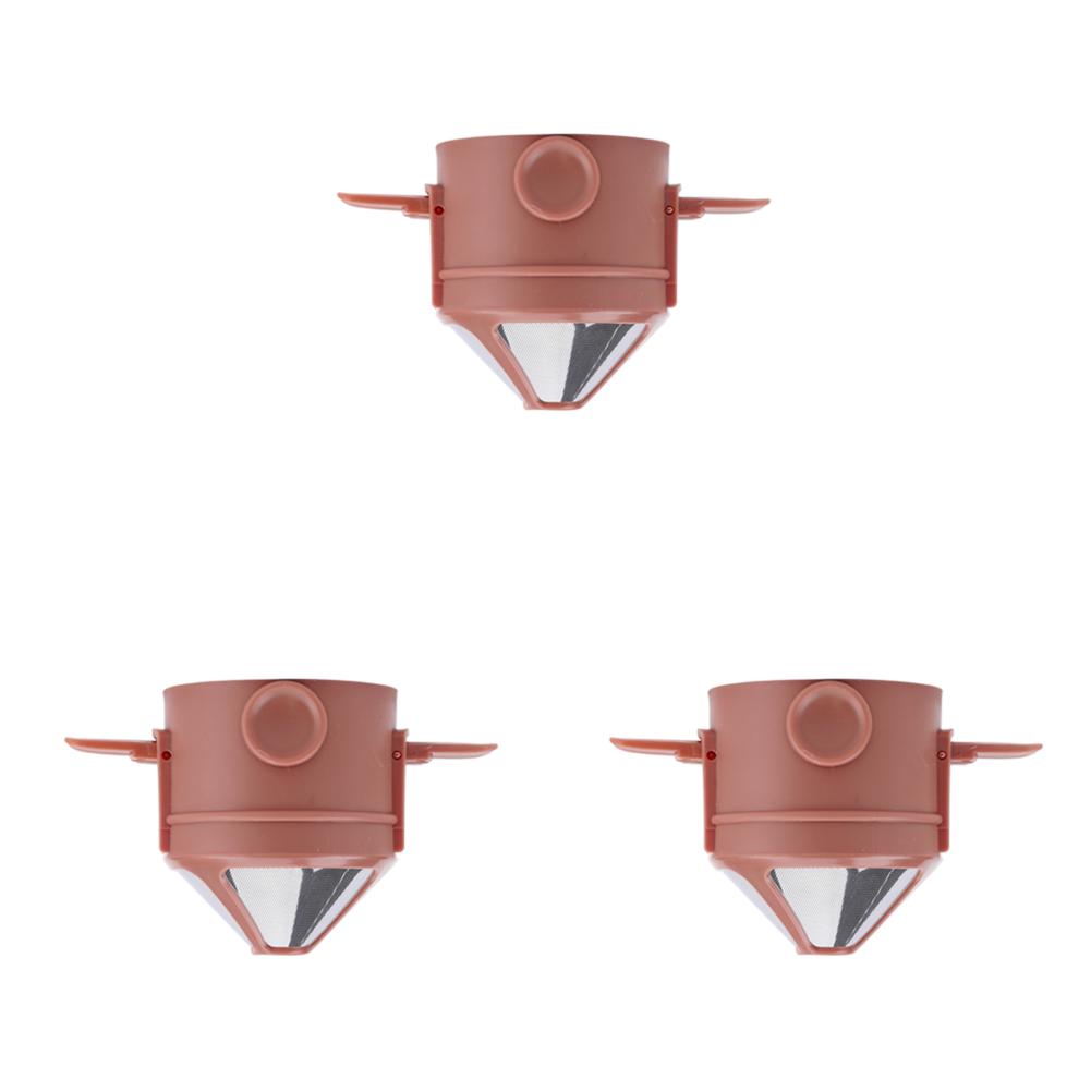 Складной портативный кофейный фильтр, кофеварка из нержавеющей стали, капельный держатель для кофе и чая, многоразовая безбумажная капельница для кофе