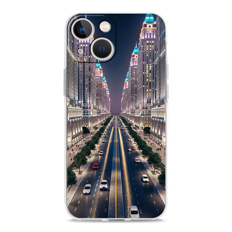 Чехол для телефона iPhone 17 Air Cases iPhone 16 15 12 13 14 Pro Max SE 7 8 Plus iPhone11 Cover Пейзаж побережья Нью-Йорка