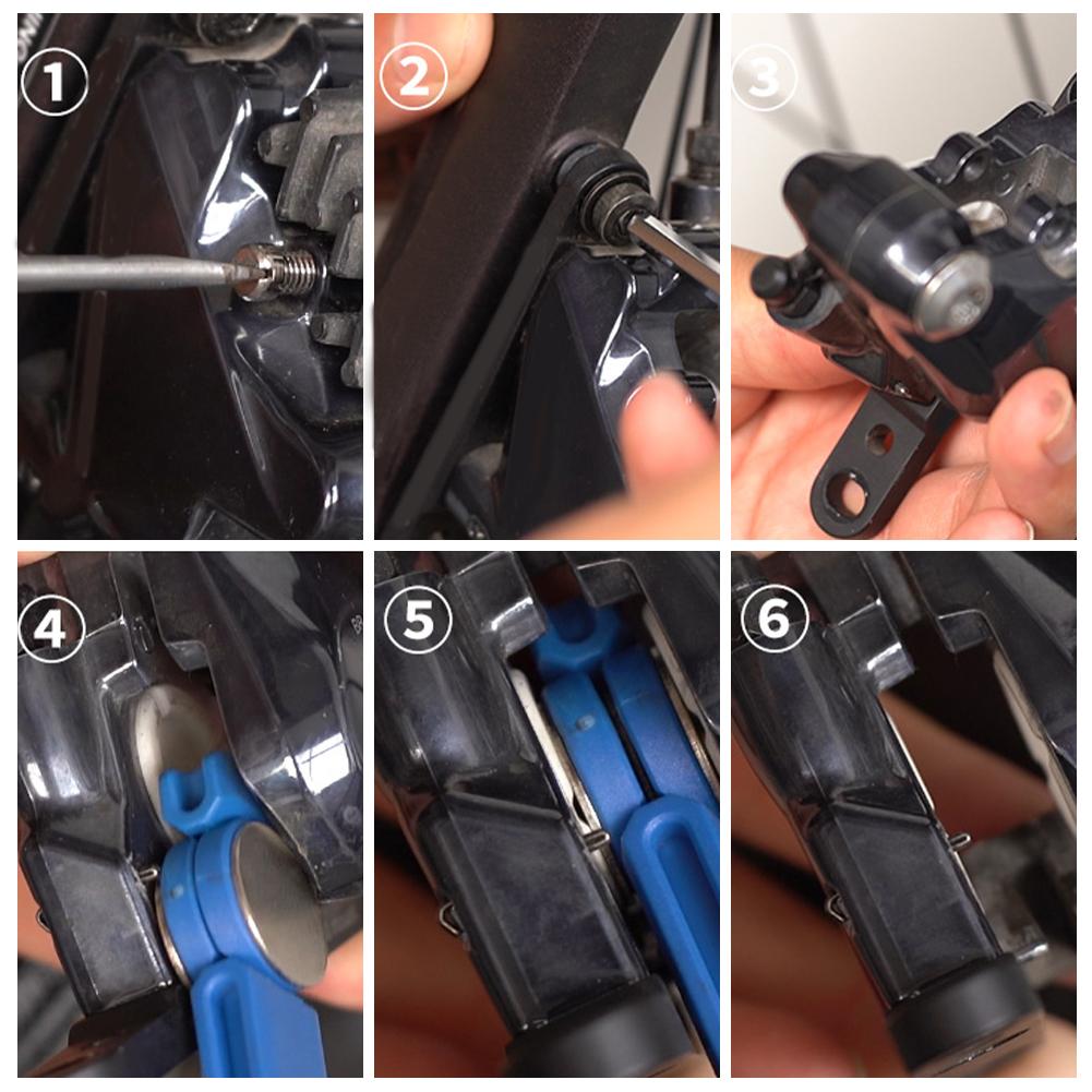 Инструмент для разведения тормозных колодок Велосипедный раздвижной инструмент для поршней Сверхпрочный Эргономичный Ремонтные аксессуары Расширитель для регулировки тормозного суппорта