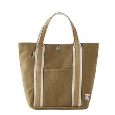 Сумка-тоут Hanpu Kobo, мини-сумка-тоут, сумка для ланча, сумка LINE Tote 3J21 цвета хаки [холст, женский, мужской холст]