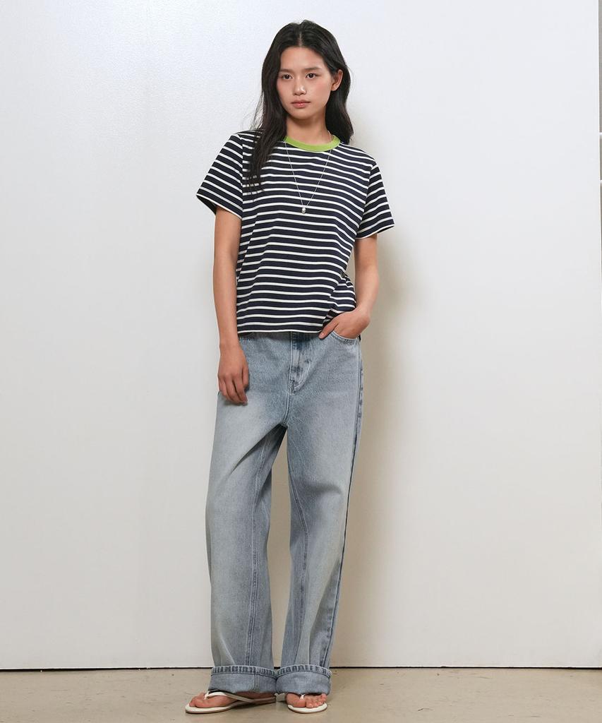 GENERALIDEA Semi-Wide Denim Pants [Light Blue] / Gf2Lpt510