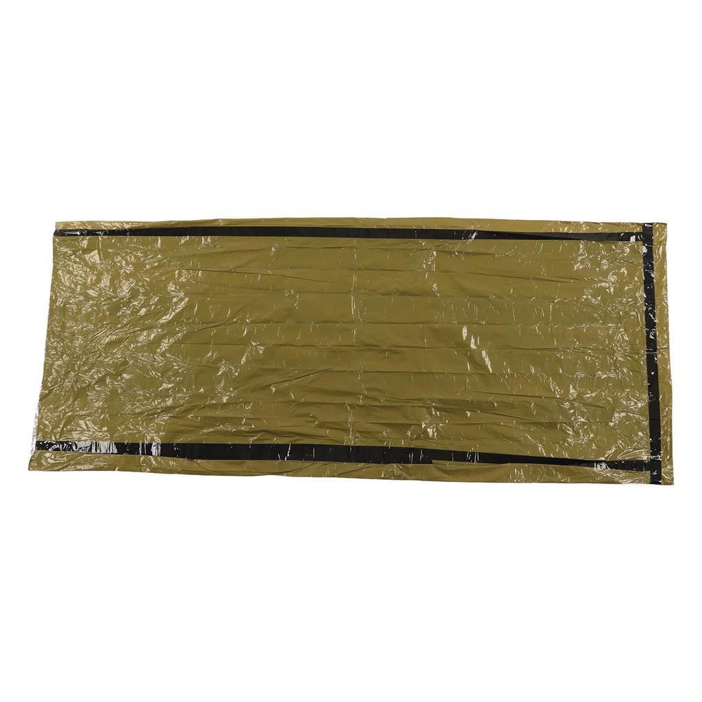 Аварийный спальный мешок для выживания Термоизоляция ПЭ Алюминиевая пленка Мешок-бивак для выживания с сумкой для хранения для улицы
