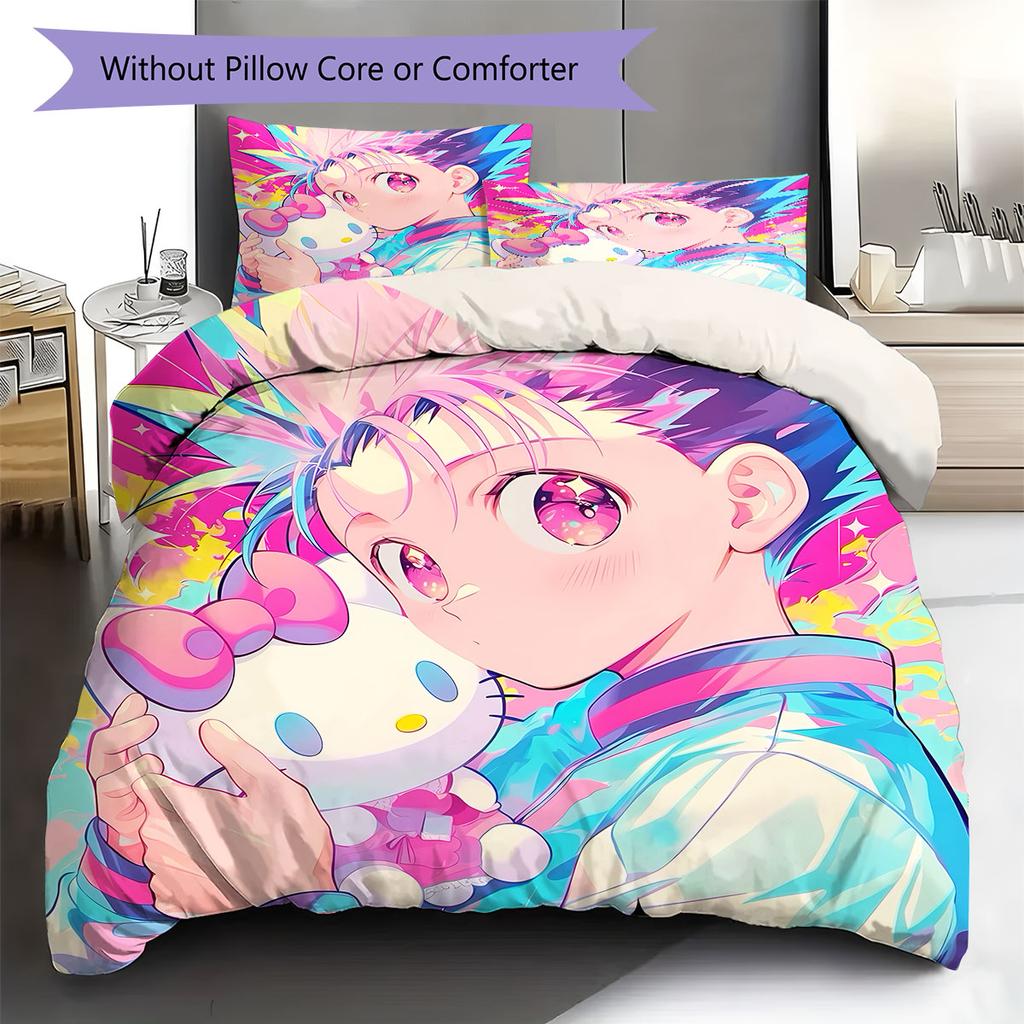 Hunter Pattern Bedding Quilt Set Quilt Cover Pillowcase Home Decoration Birthday Gift (1 * duvet cover + 2 * pillowcase, without core)