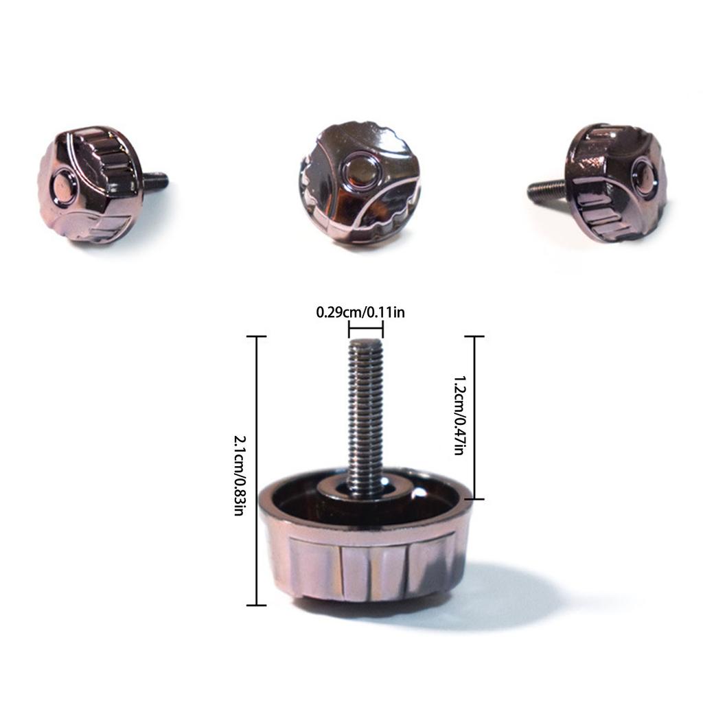 Standard Fishing Reel Handle Screw Caps Fishing Reel Replacements Parts Reel Handle Screws Nuts Caps for Reel Handle