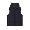 Универсальный пуховый жилет с капюшоном Мужская верхняя одежда Героический синий F11M449901FNV