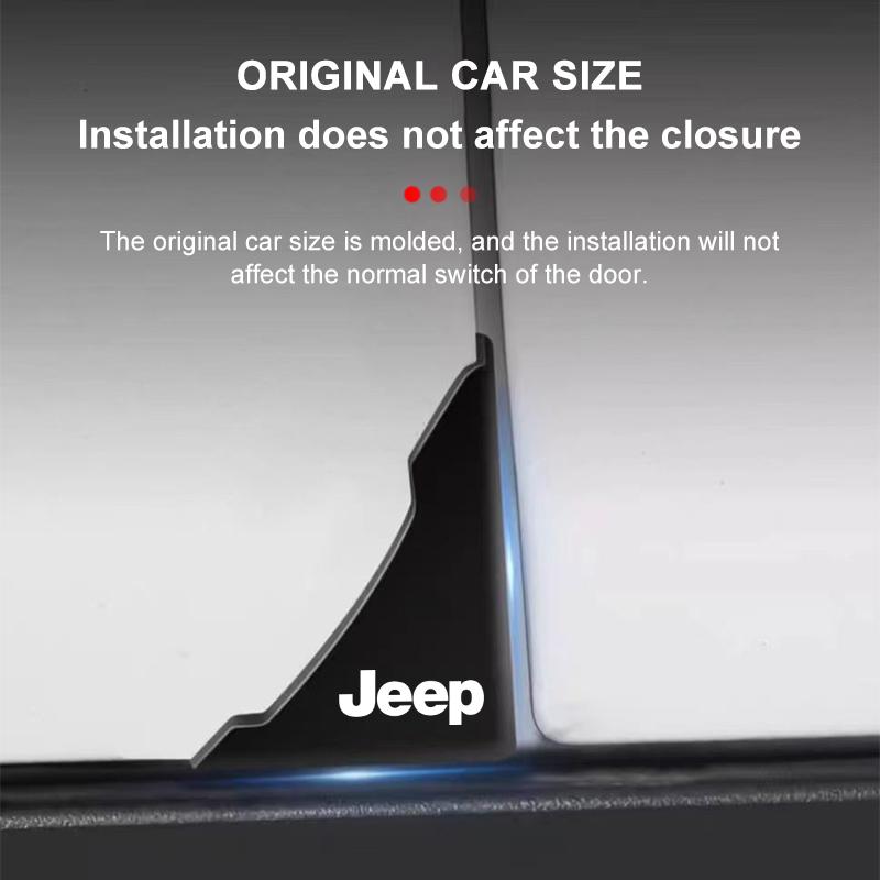 2 шт. Силиконовые защитные накладки на углы дверей автомобиля, предотвращающие столкновения, для Jeep Renegade Compass Grand Cherokee Wrangler Jk Gladiator